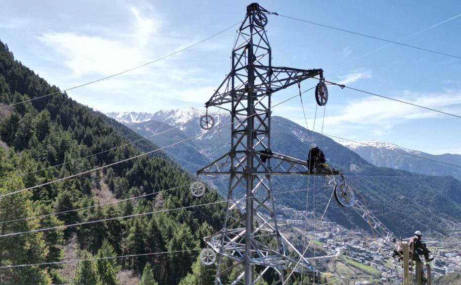 En Andorre, Dorsalys vient de livrer une ligne à haute tension au gestionnaire de réseaux électriques FEDA